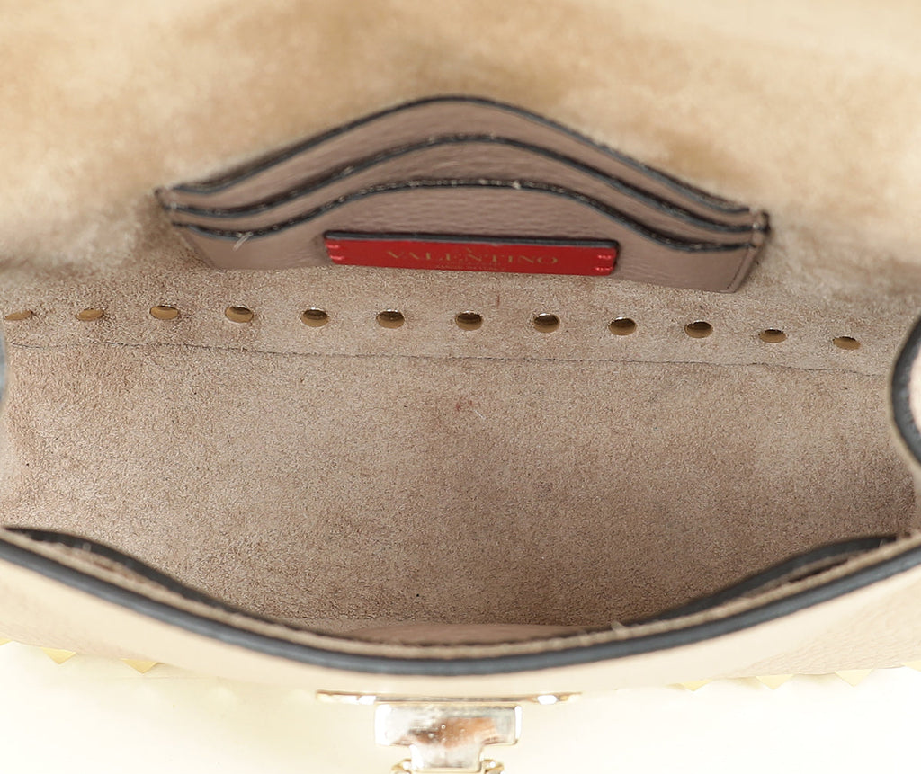 Valentino Poudre Rockstud Convertible Top Handle Bag