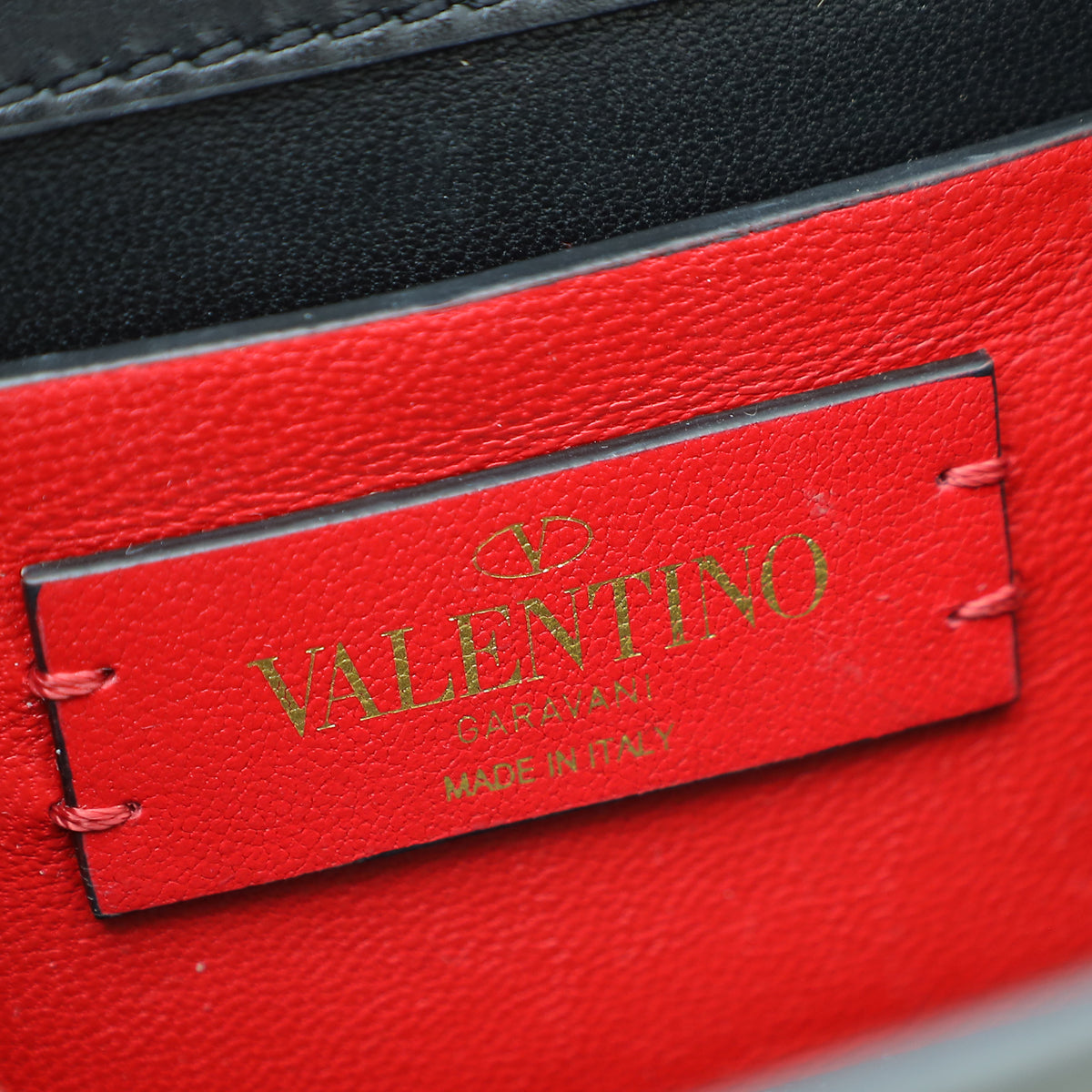 Valentino Black Vlogo Micro Flap Crossbody Bag