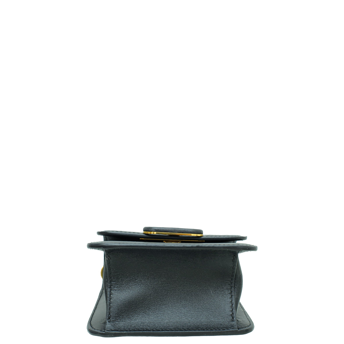 Valentino Black Vlogo Micro Flap Crossbody Bag