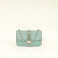 Valentino Dark Mint Green Glam Lock Rockstud Medium Flap Bag