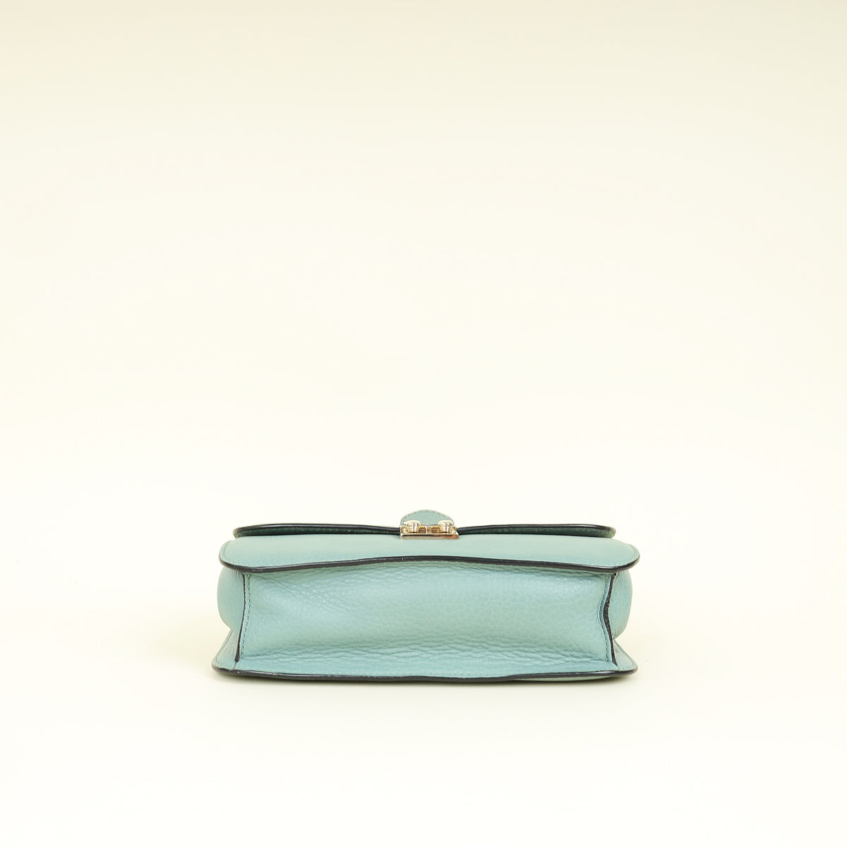 Valentino Dark Mint Green Glam Lock Rockstud Medium Flap Bag