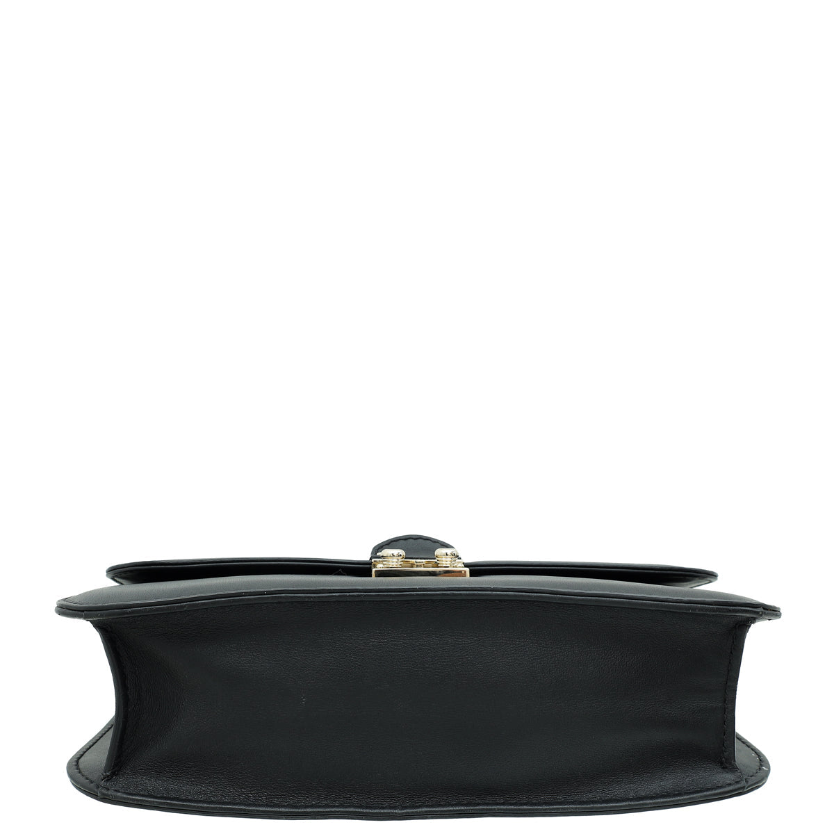 Valentino Black Glam Lock Medium Flap Bag