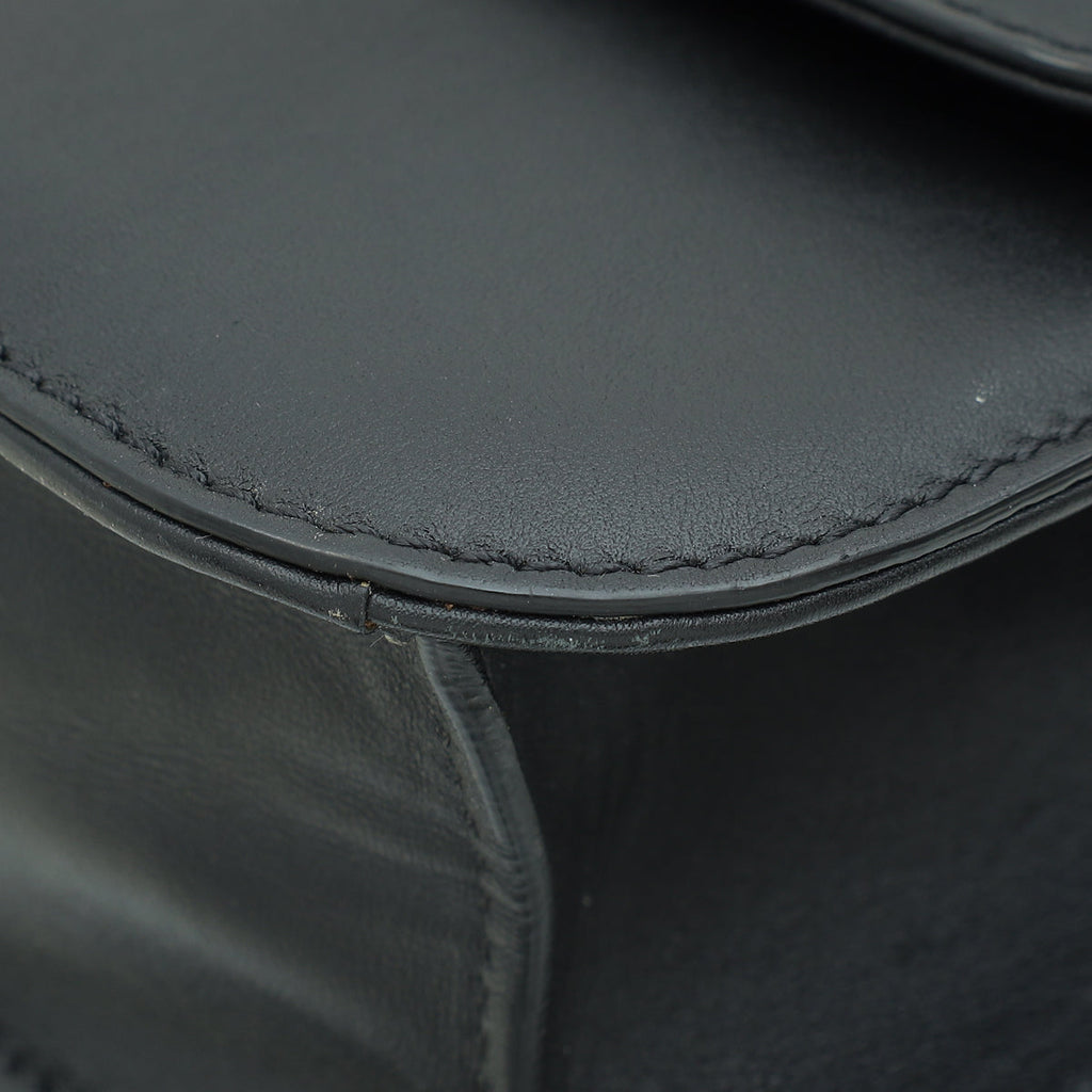 Valentino Black Glam Lock Medium Flap Bag