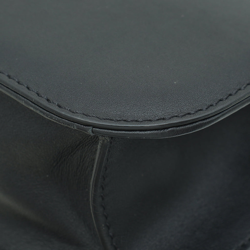 Valentino Black Glam Lock Medium Flap Bag
