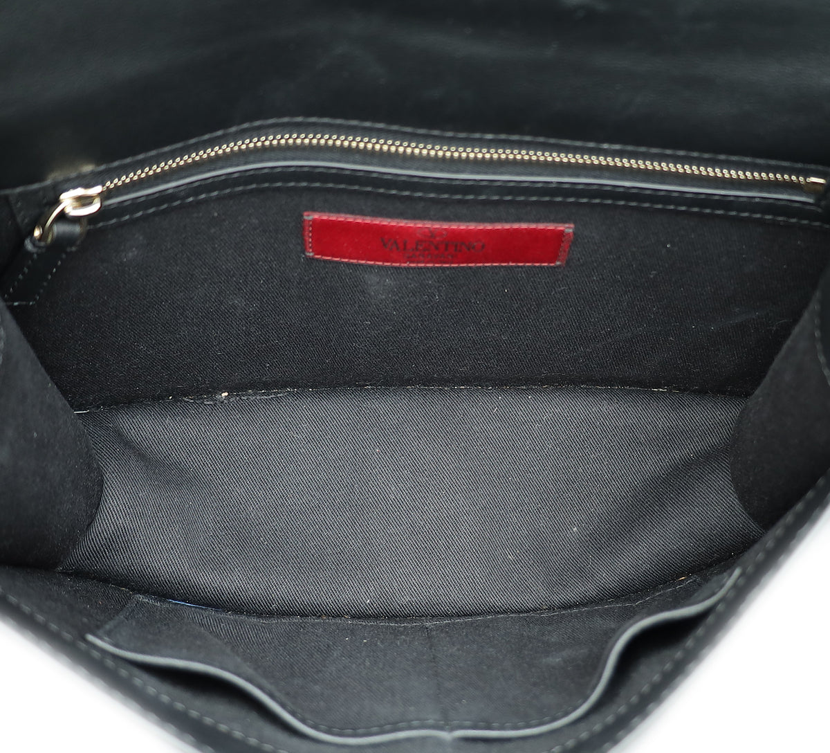 Valentino Black Glam Lock Medium Flap Bag