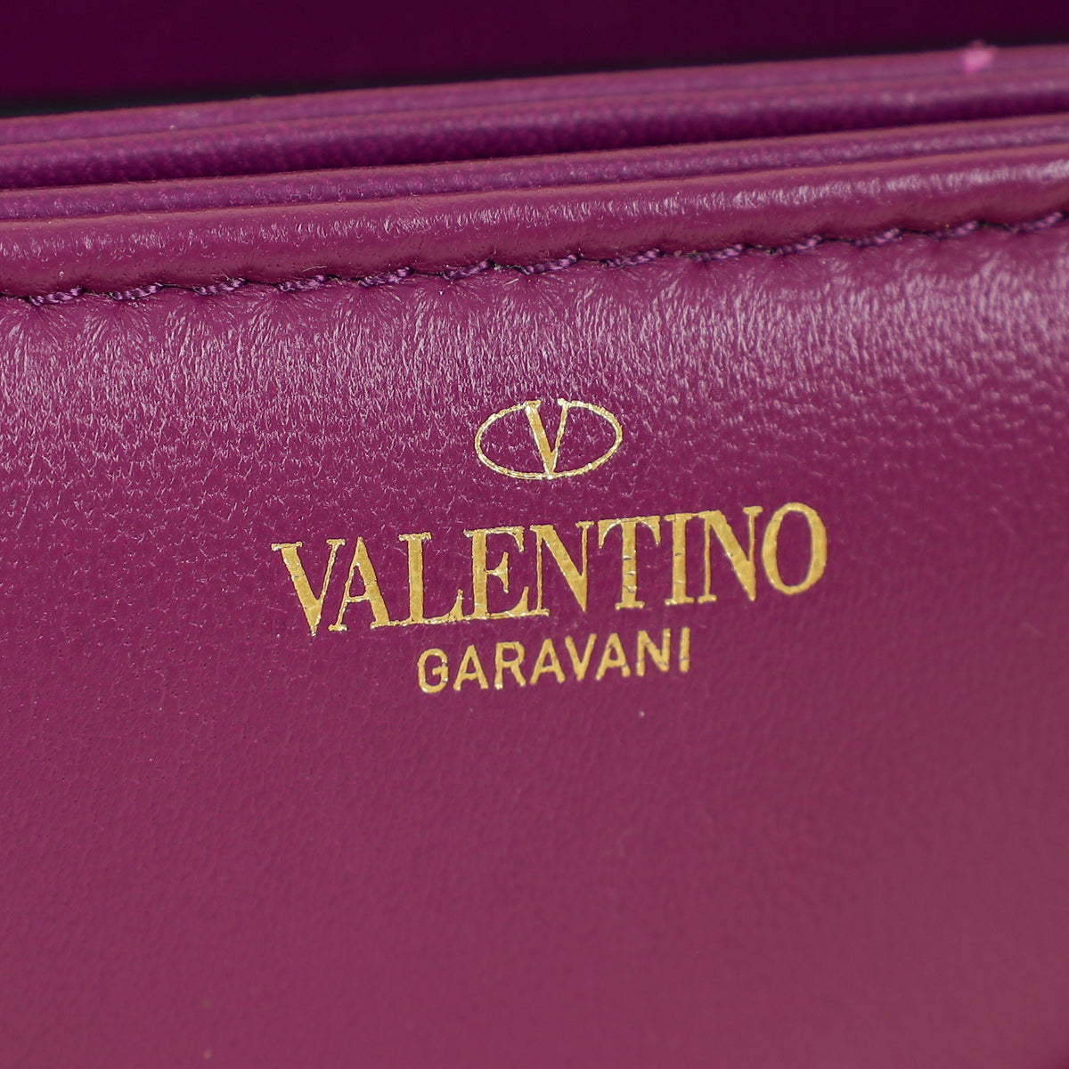 Valentino Prune One Stud Flap Shoulder Bag