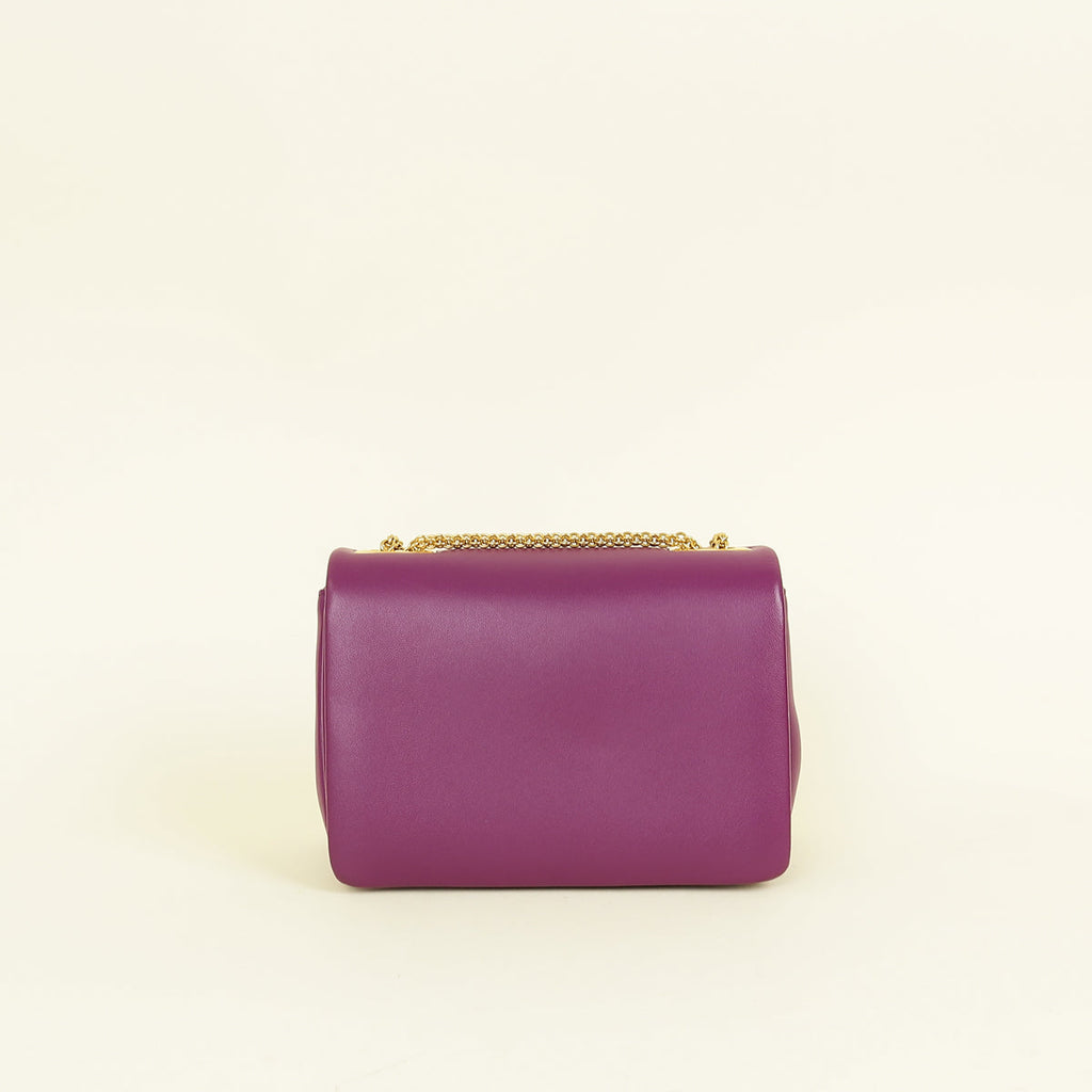 Valentino Prune One Stud Flap Shoulder Bag