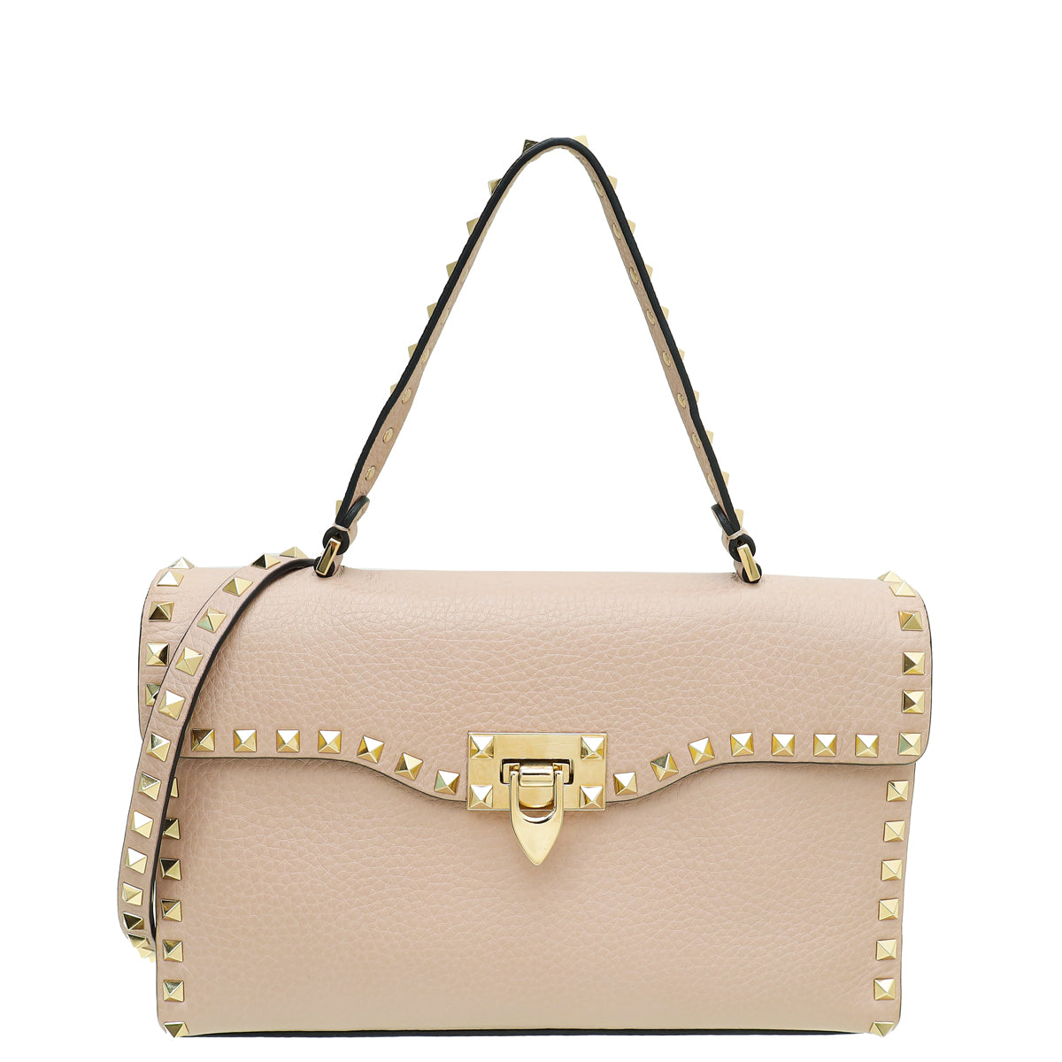 Valentino Poudre Rockstud Top Handle Bag