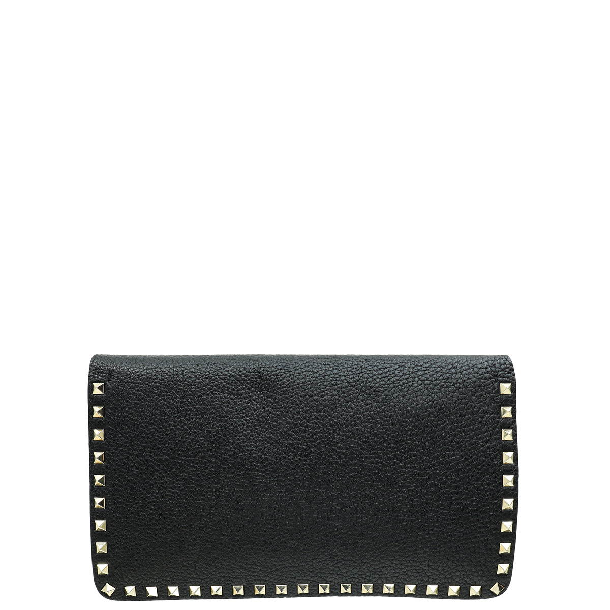 Valentino Black Rockstud Wristlet Clutch
