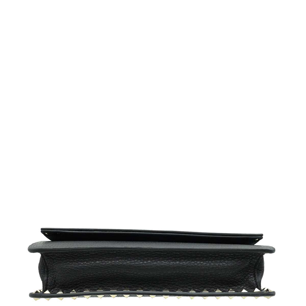 Valentino Black Rockstud Wristlet Clutch