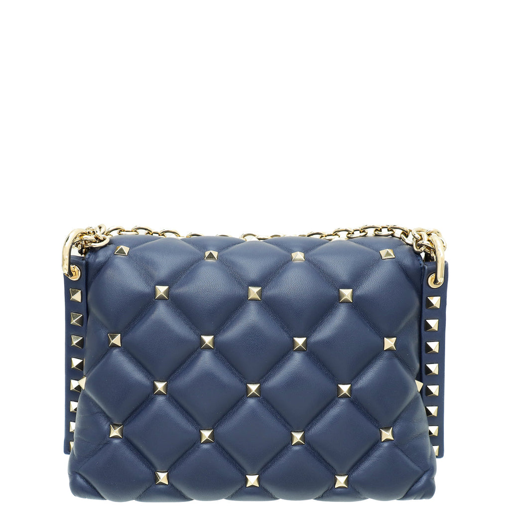 Valentino Navy Blue Candystud Crossbody Small Bag