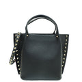 Valentino Black Rockstud Top Handle Bag