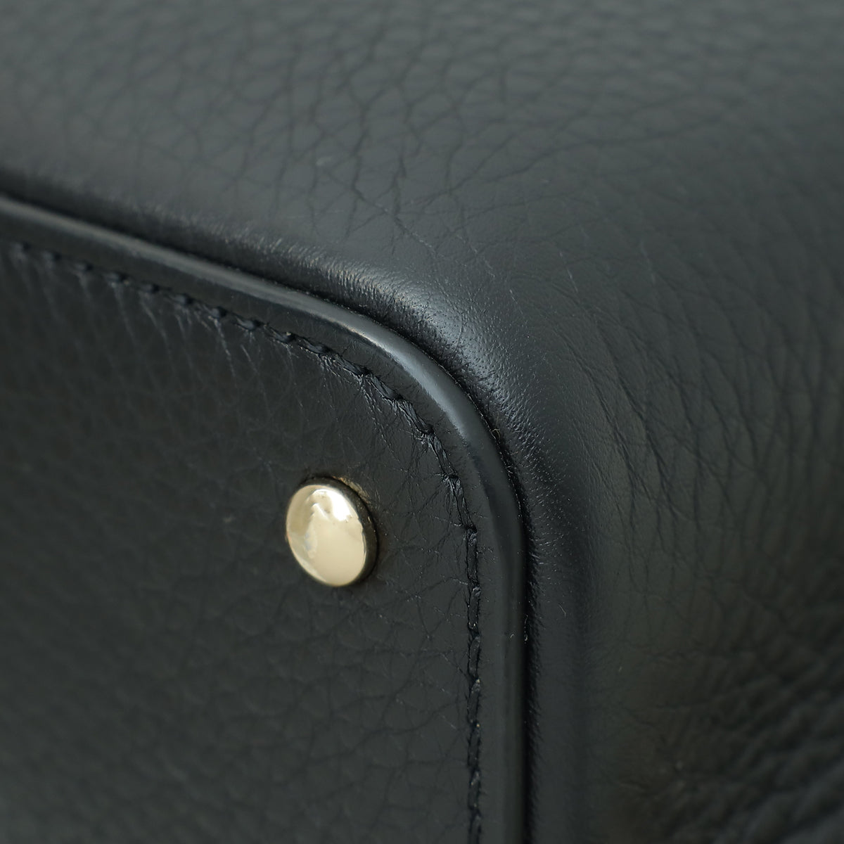 Valentino Black Rockstud Top Handle Bag