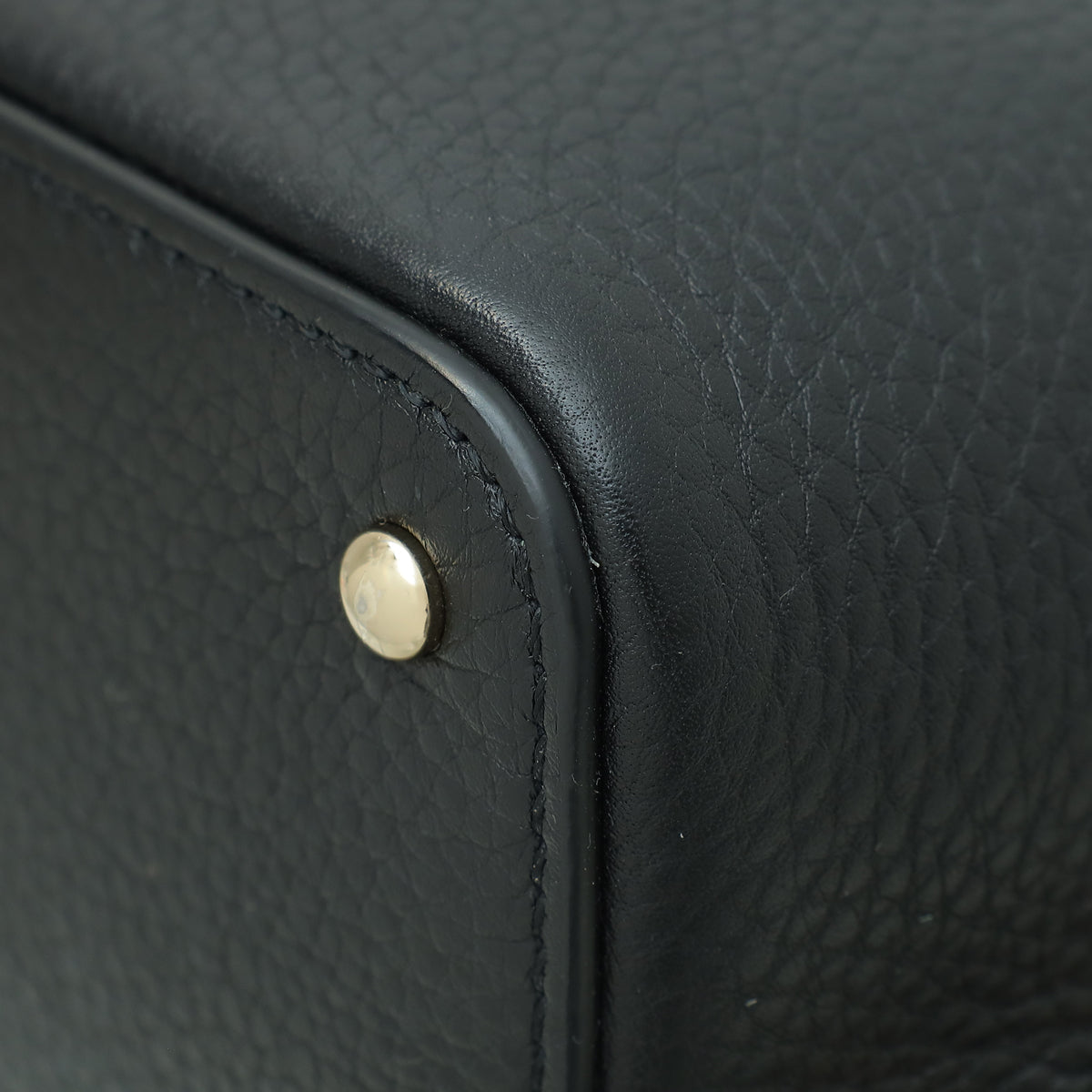 Valentino Black Rockstud Top Handle Bag