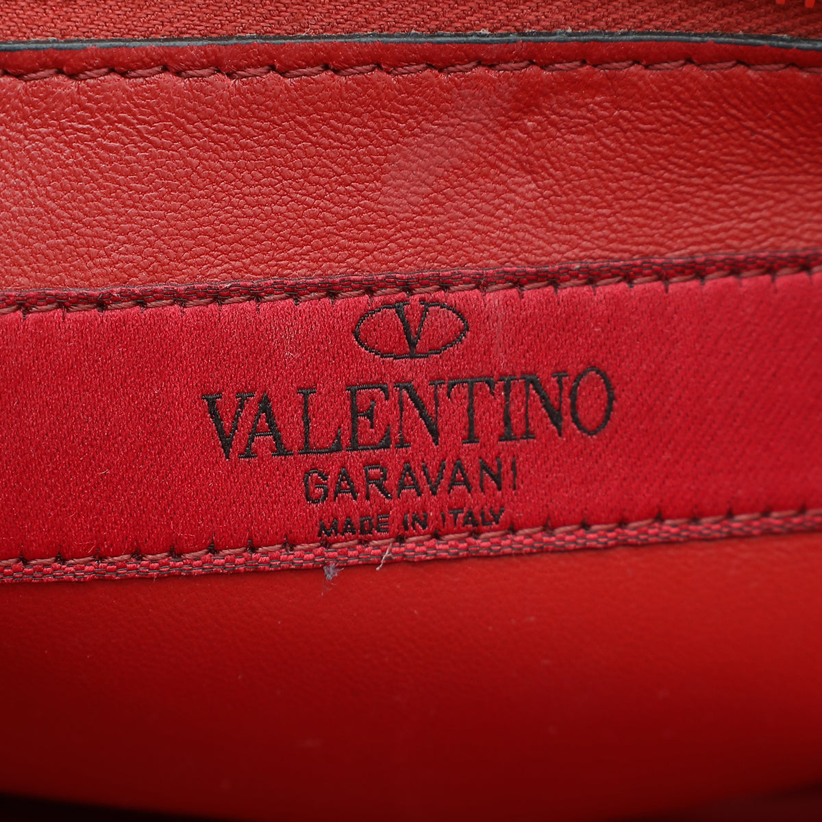 Valentino Black X Undercover Spike Rockstuds Embroidered Small Shoulder Bag