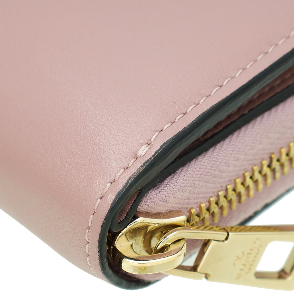 Valentino Lilac Rockstud Chain Wallet