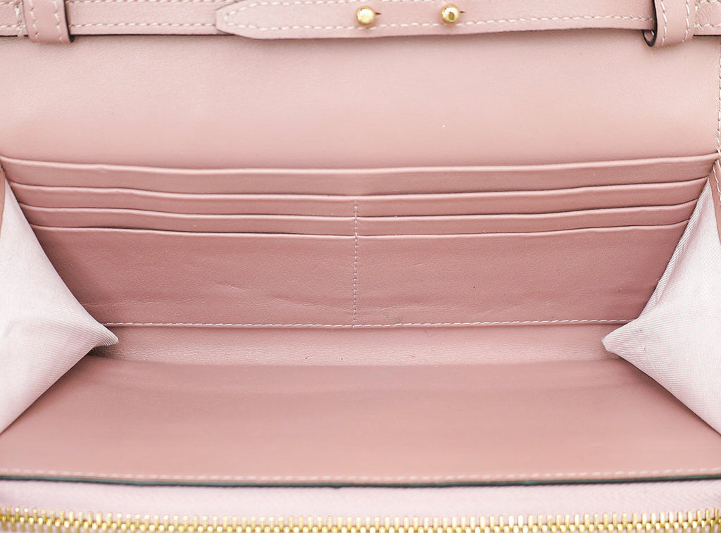 Valentino Lilac Rockstud Chain Wallet