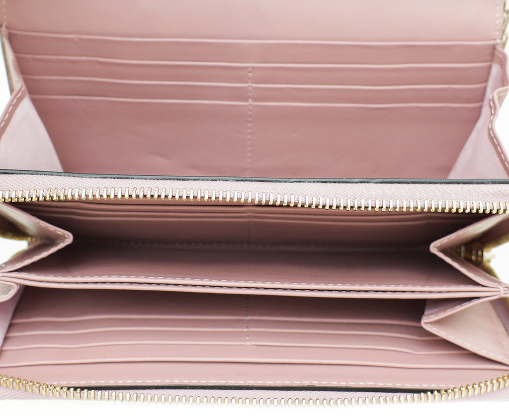 Valentino Lilac Rockstud Chain Wallet