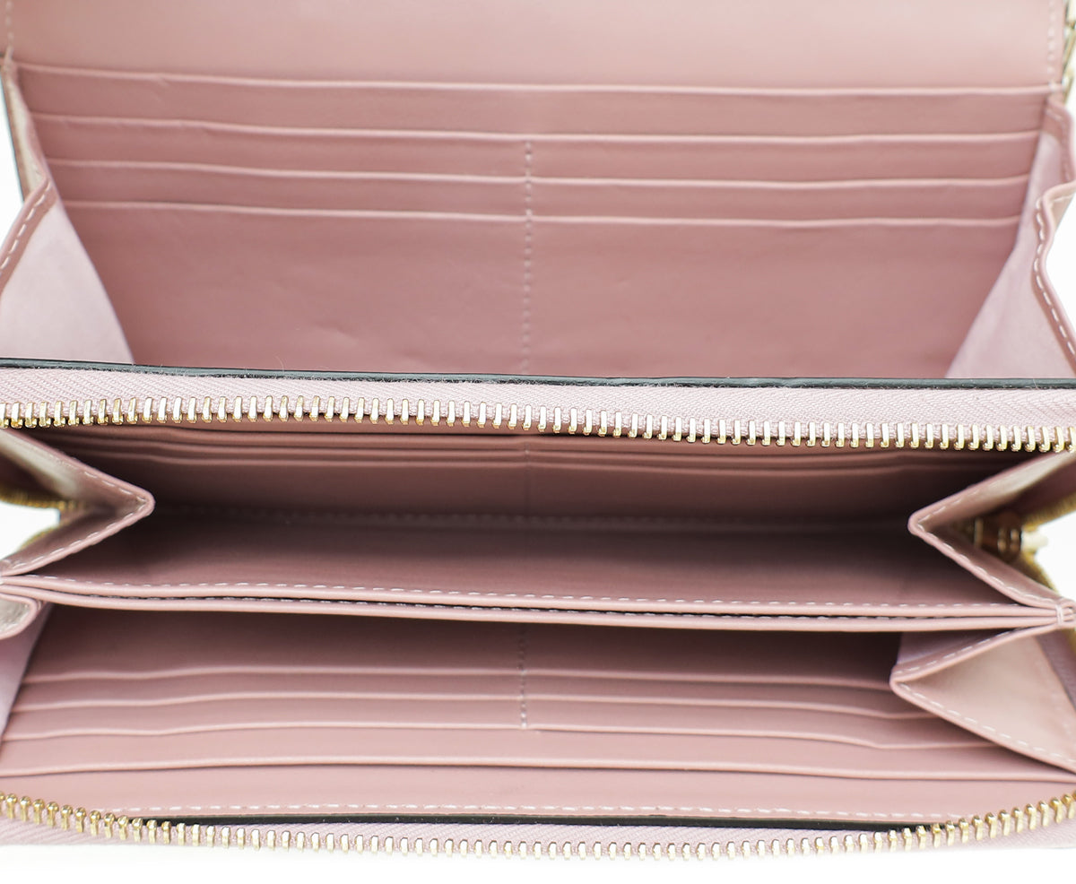Valentino Lilac Rockstud Chain Wallet