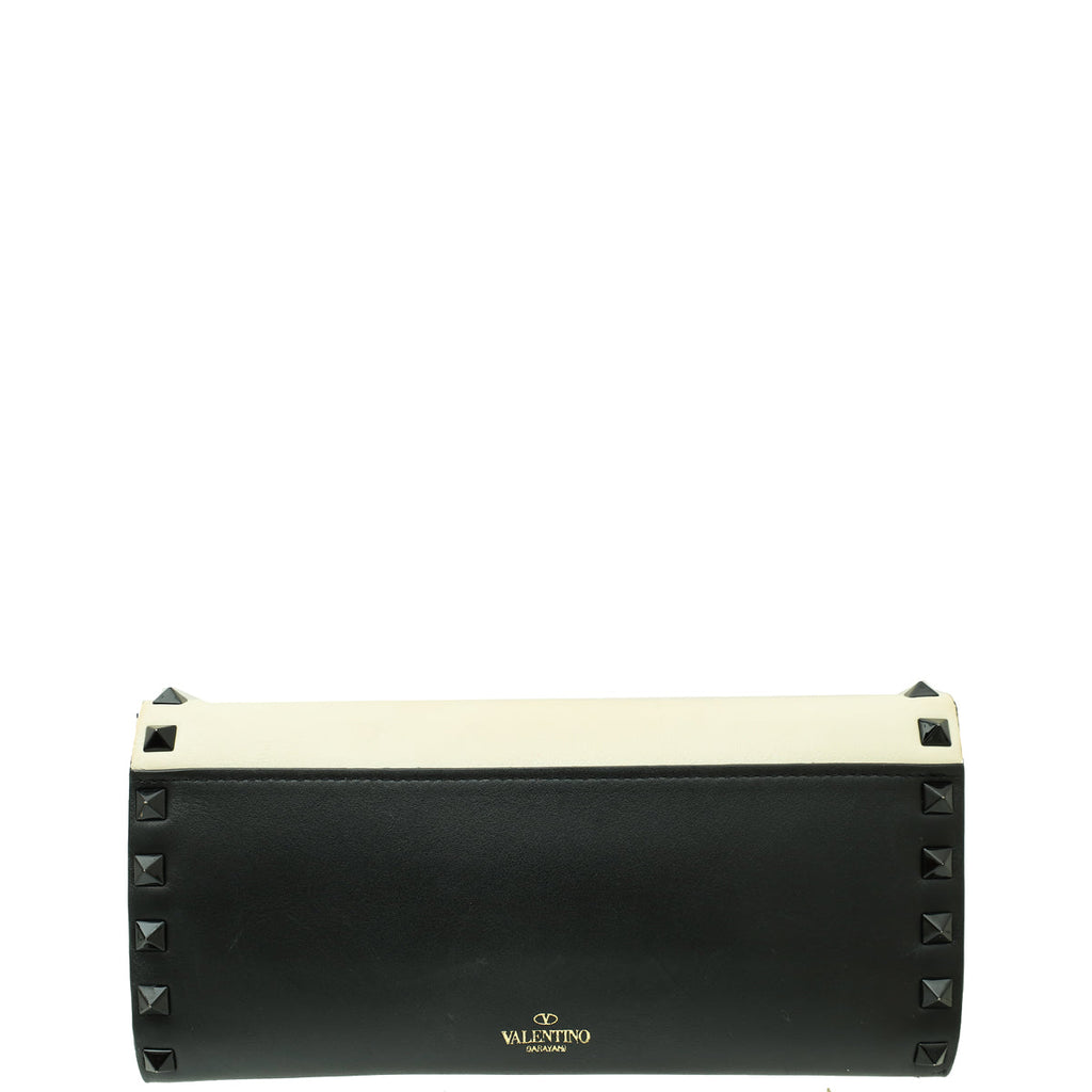 Valentino Bicolor Rockstud Wallet On Chain