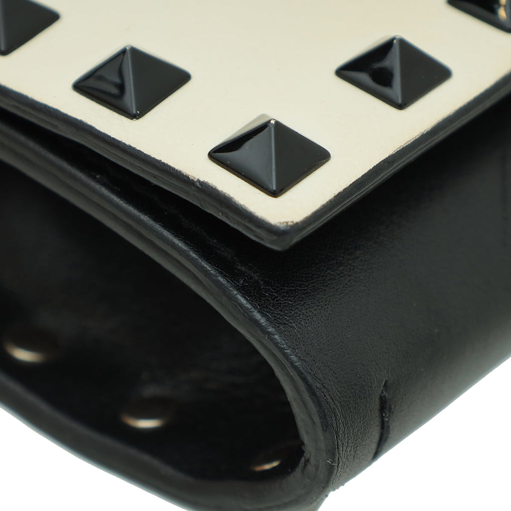 Valentino Bicolor Rockstud Wallet On Chain