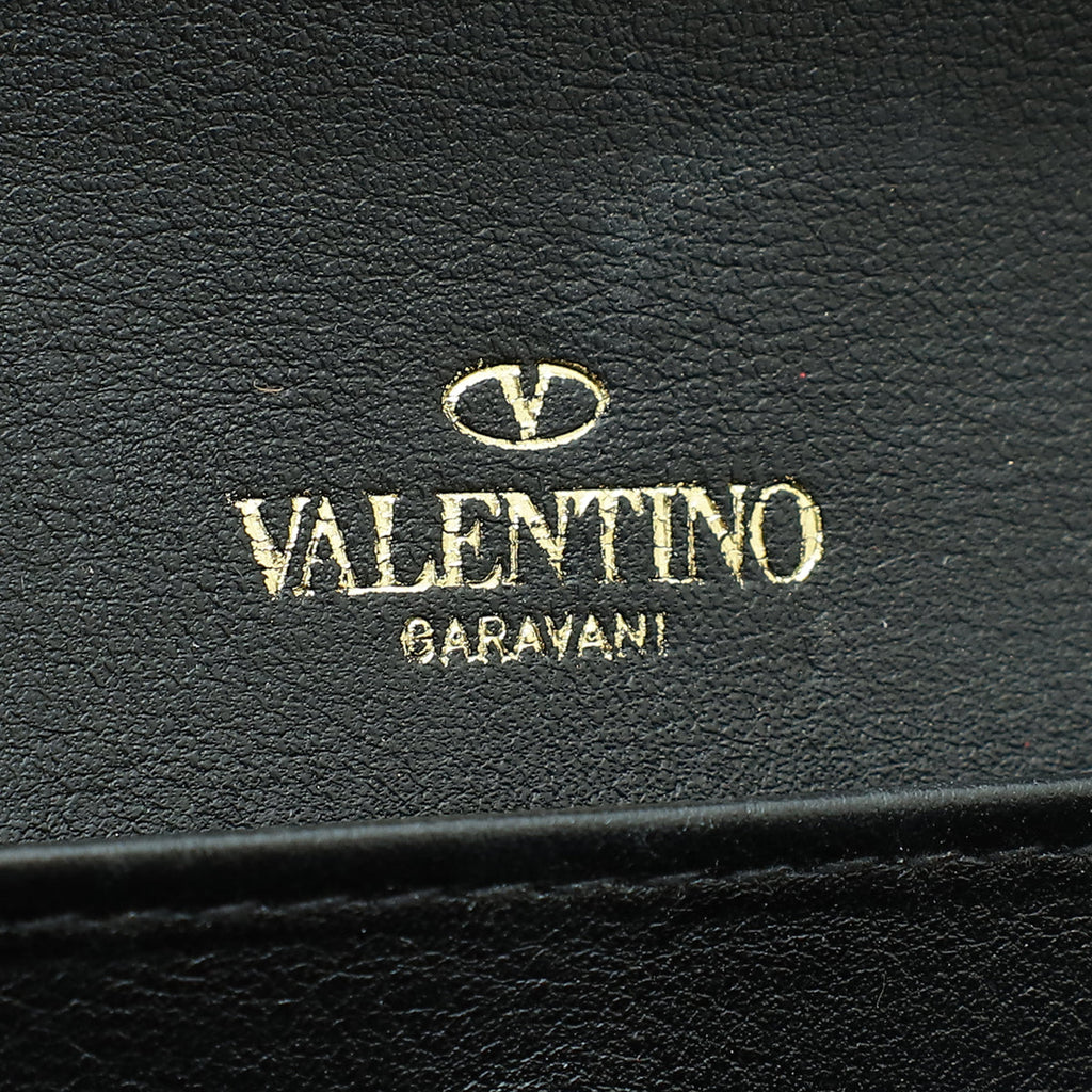 Valentino Bicolor Rockstud Wallet On Chain