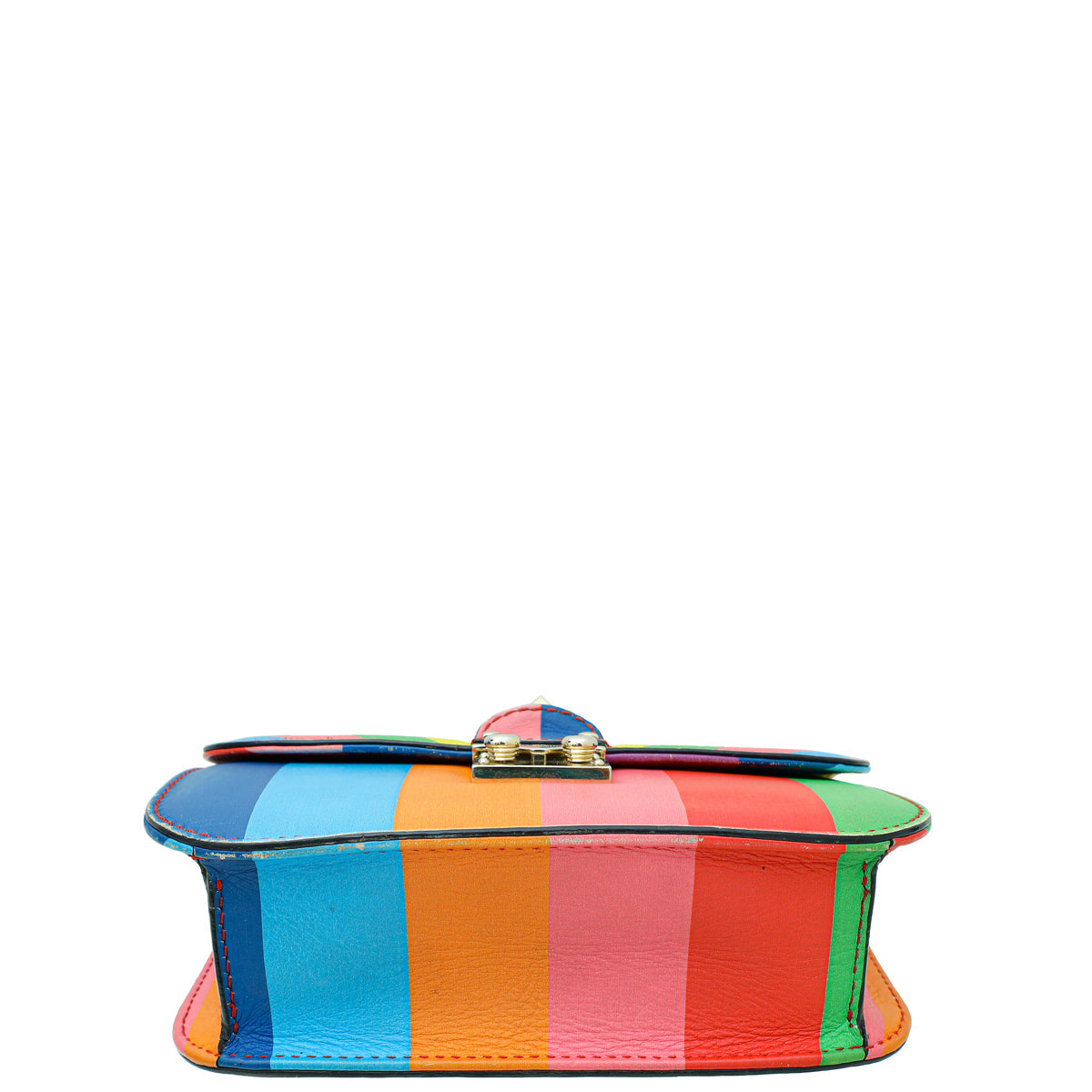 Valentino Multicolor Native Couture Glam Lock Rockstud Small Chain Bag