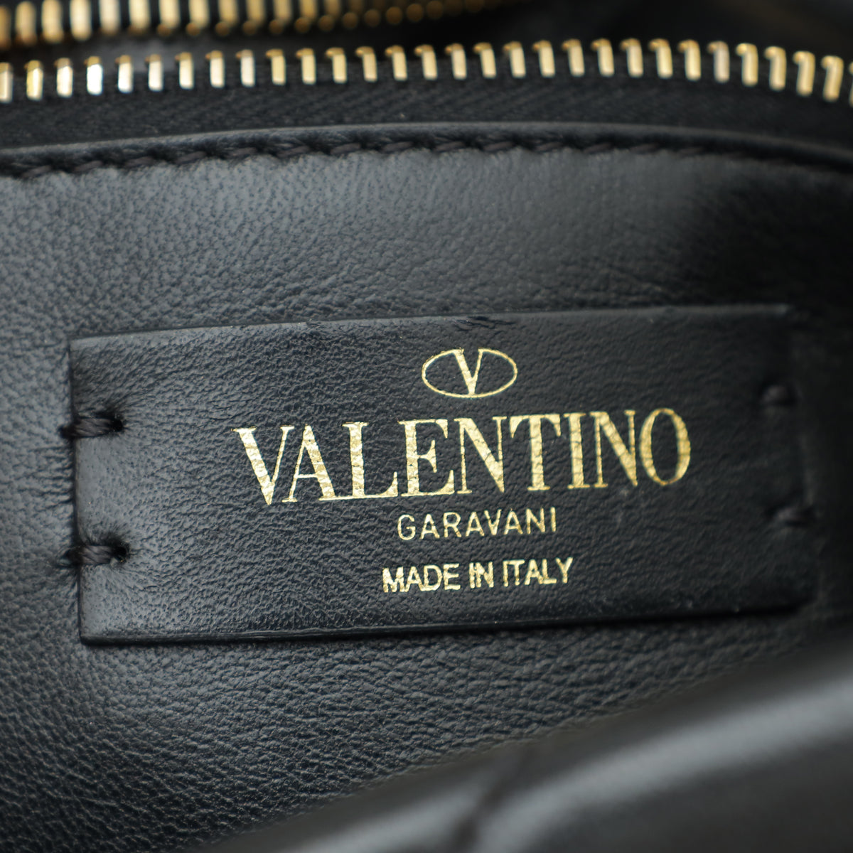 Valentino Black Roman Stud Medium The Shoulder Bag