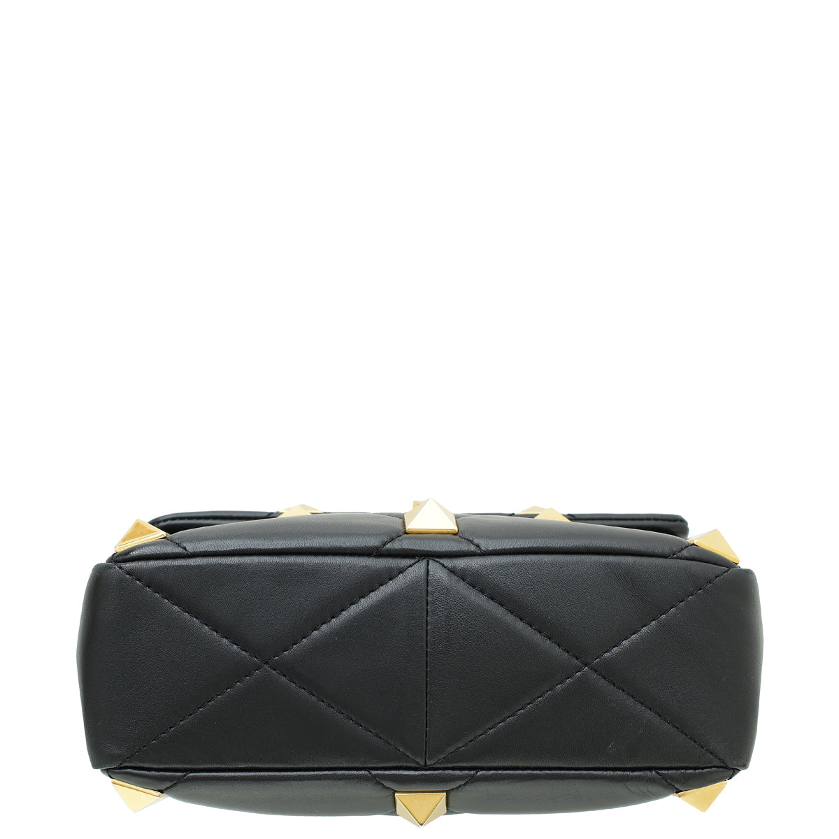 Valentino Black Roman Stud Medium The Shoulder Bag