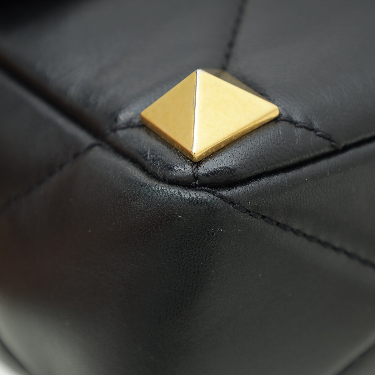 Valentino Black Roman Stud Medium The Shoulder Bag
