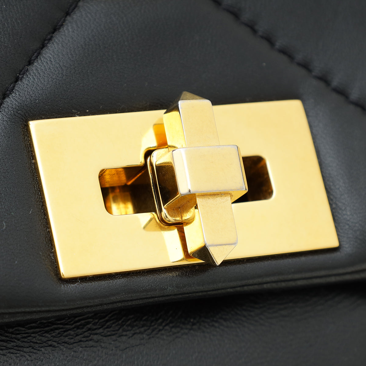 Valentino Black Roman Stud Medium The Shoulder Bag