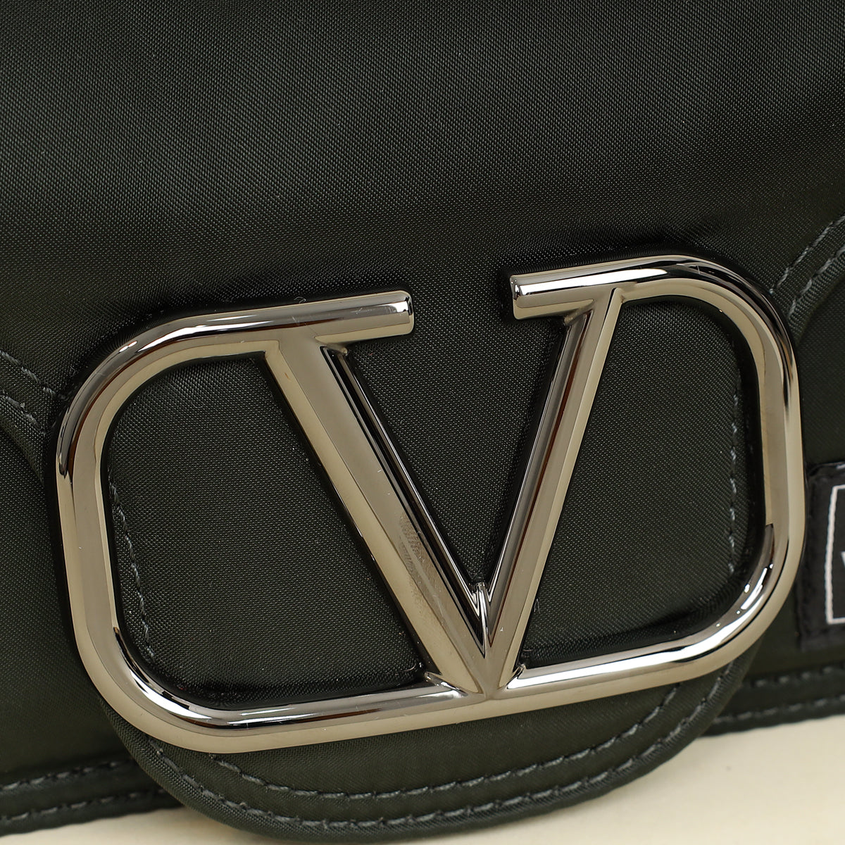 Valentino Khaki and Porter Loco Medium Shoulder Bag