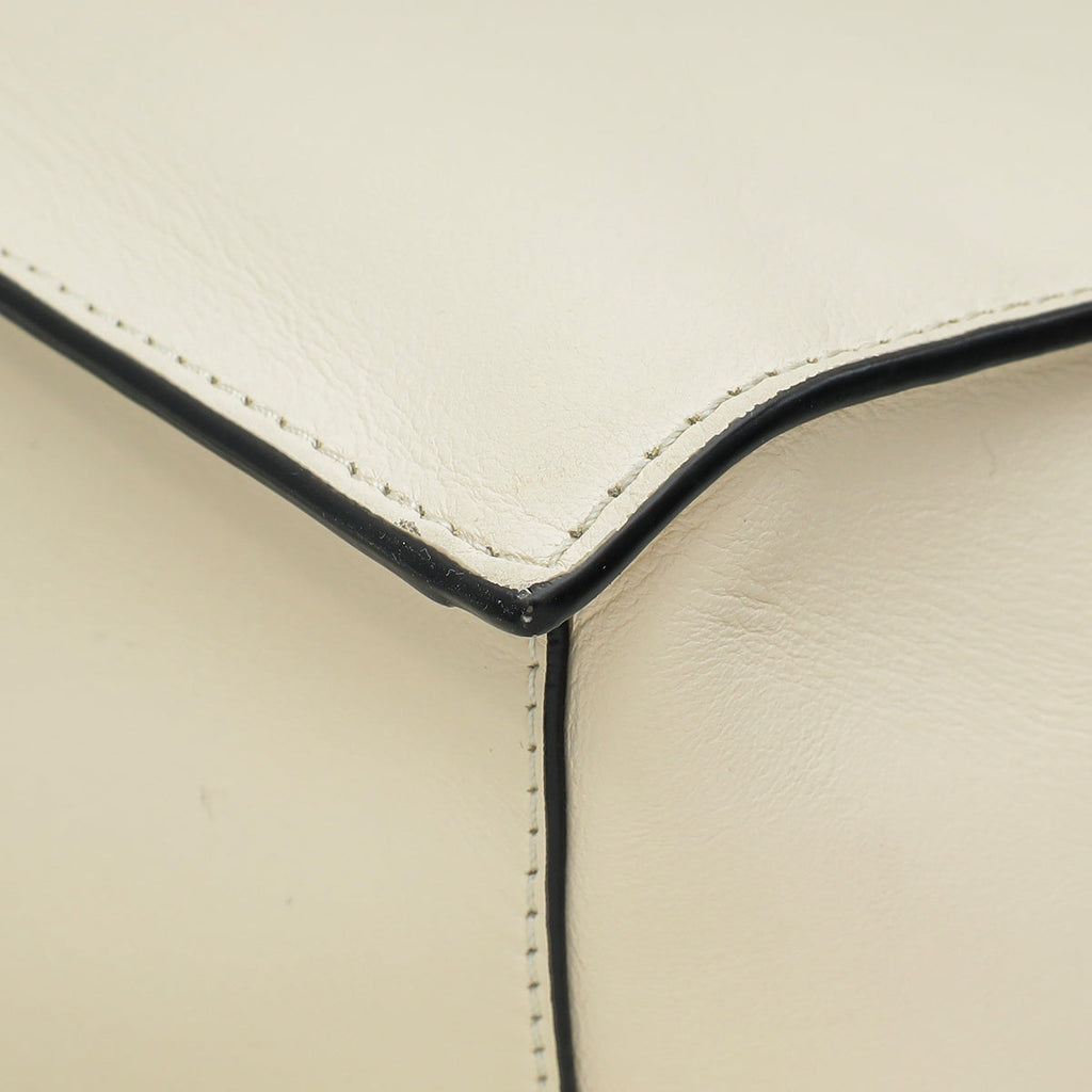 Valentino Light Cream VLogo Walk Tote Bag
