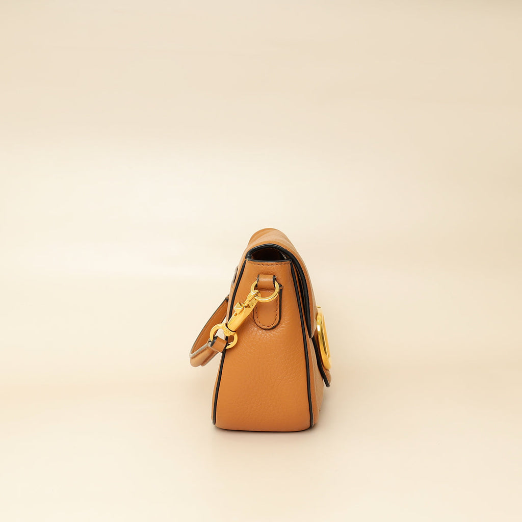 Valentino Almond Vlogo Alltime Shoulder Bag
