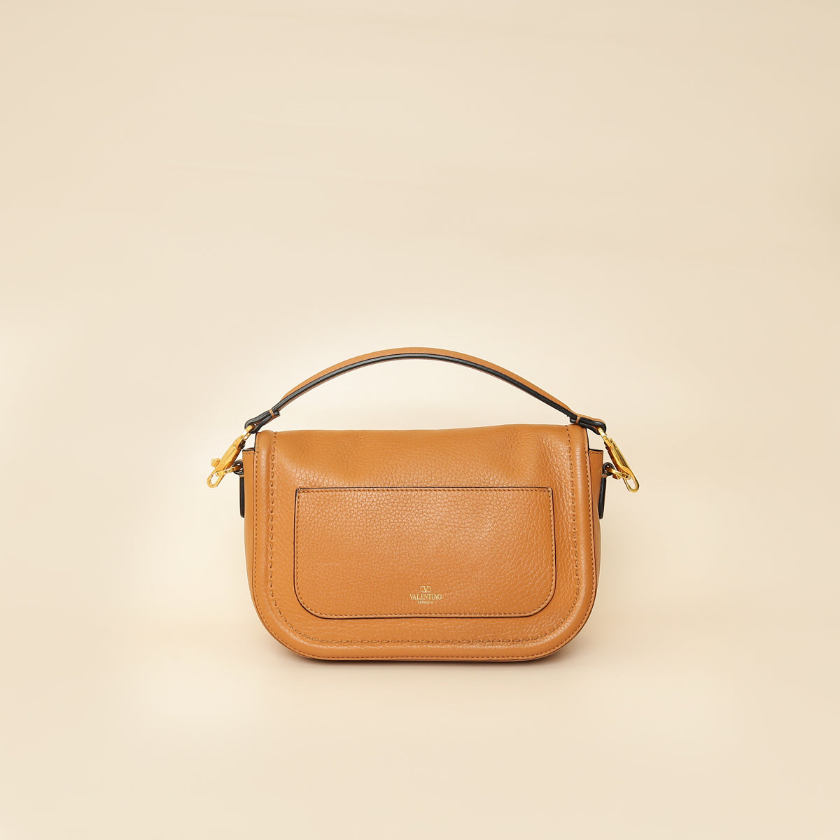 Valentino Almond Vlogo Alltime Shoulder Bag