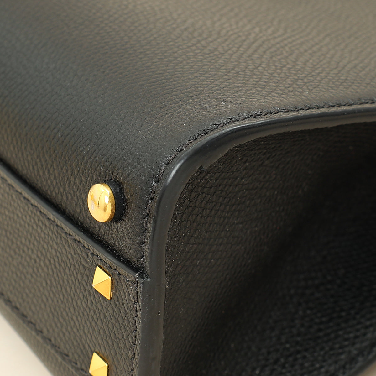 Valentino Black Vlogo Top Handle Small Bag