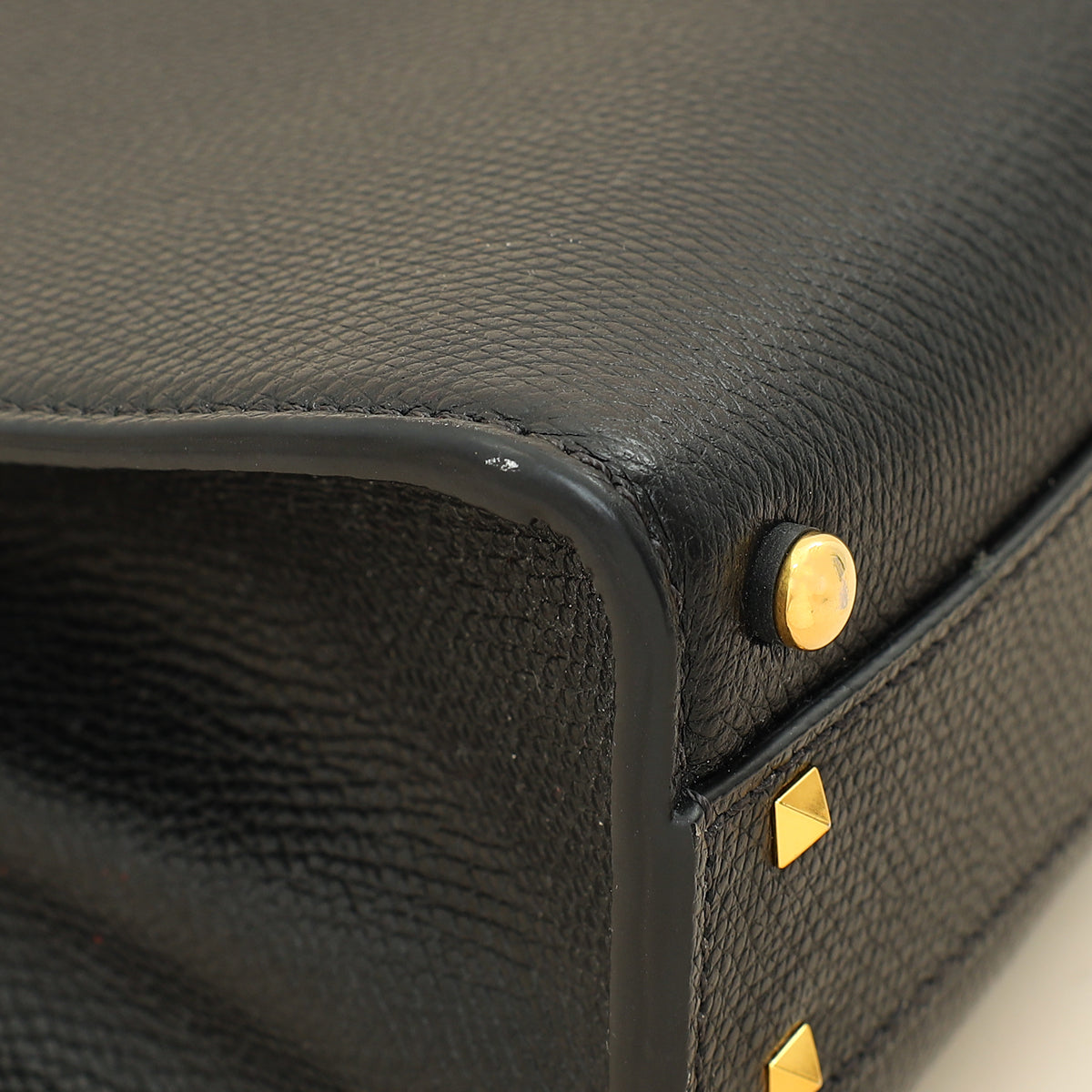Valentino Black Vlogo Top Handle Small Bag