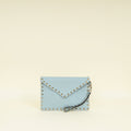 Valentino Stone Rockstud Envelope Wristlet Pouch