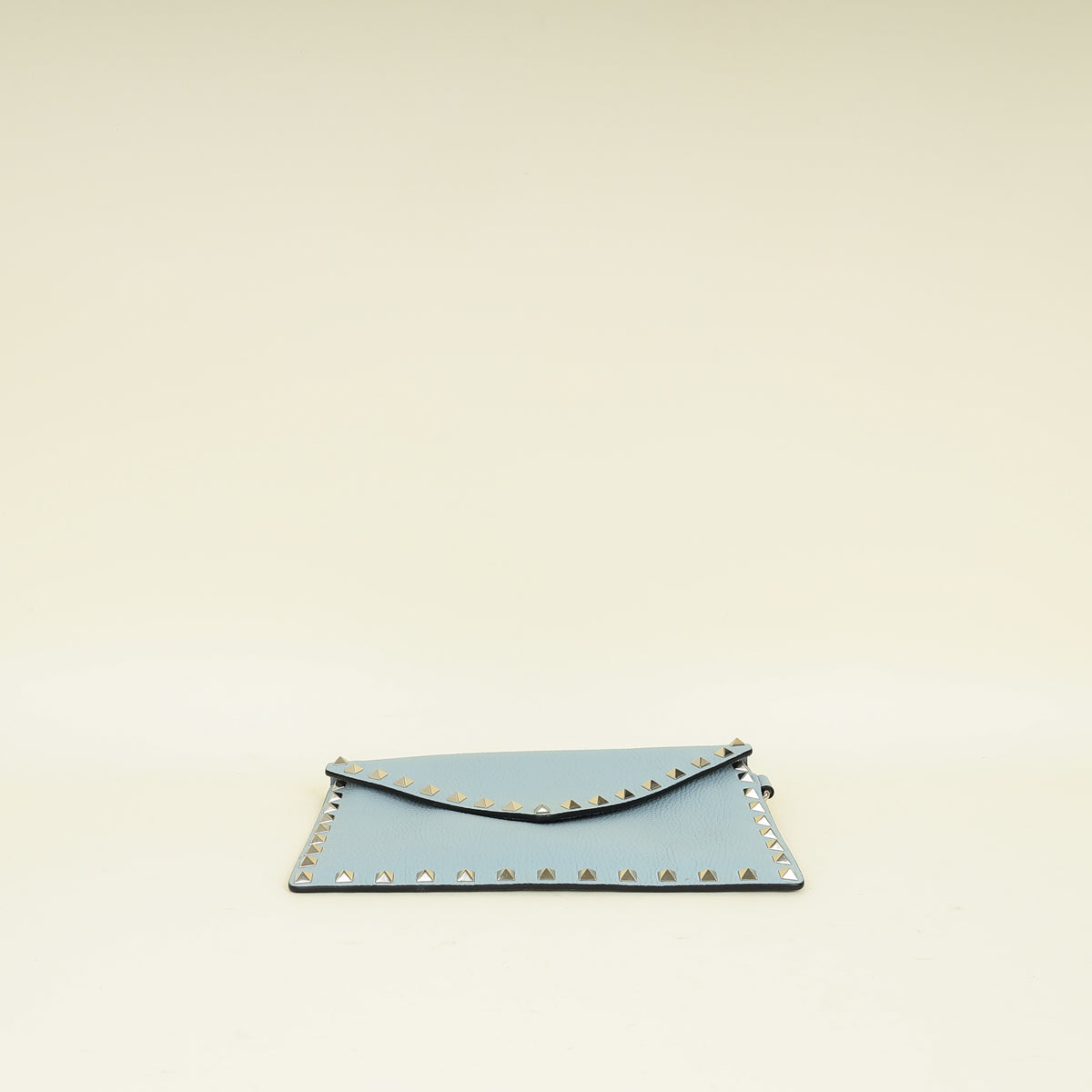 Valentino Stone Rockstud Envelope Wristlet Pouch