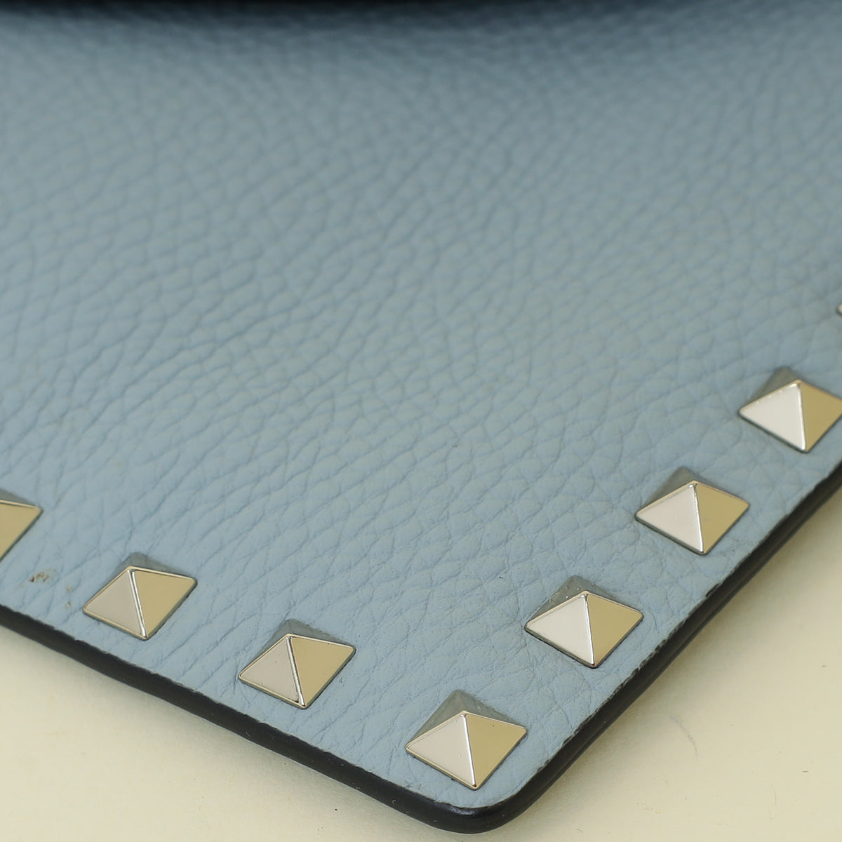 Valentino Stone Rockstud Envelope Wristlet Pouch