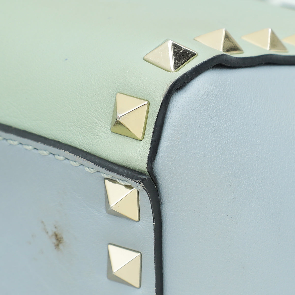 Valentino Pastel Multicolor Rockstud Double Handle Small Tote Bag
