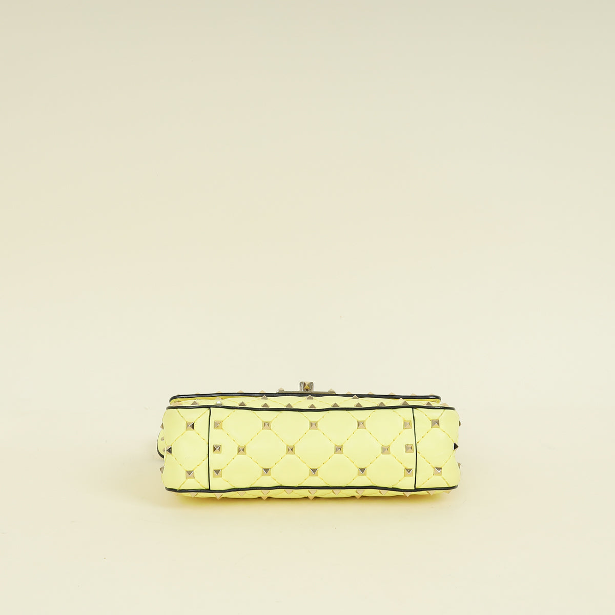 Valentino Yellow Spike Rockstud Small Flap Bag
