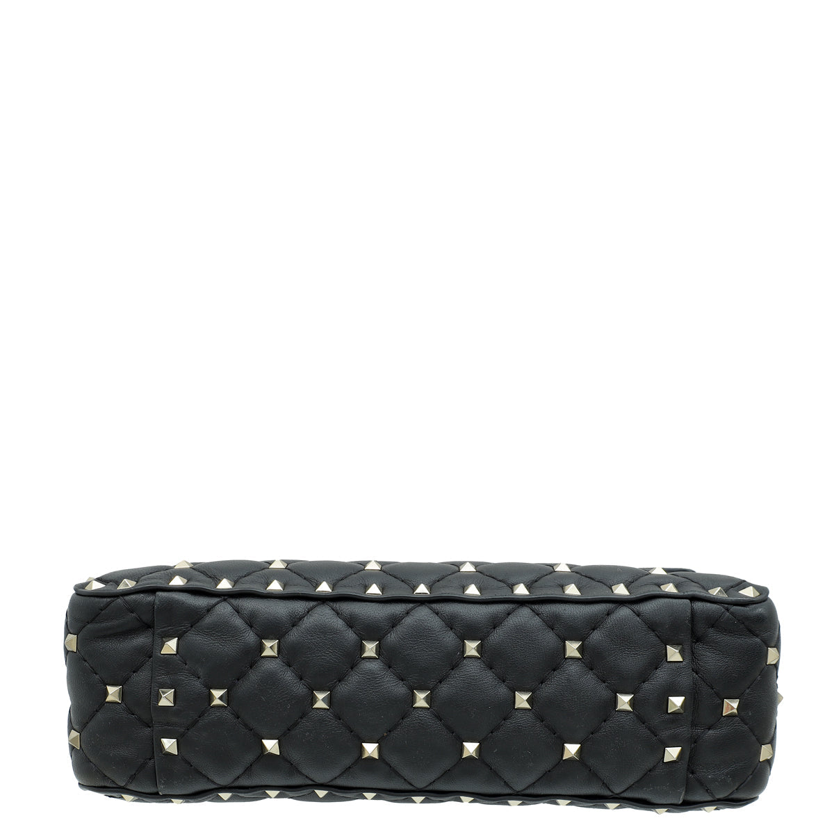 Valentino Black VLTN Spike Rockstud Flap Medium Shoulder Bag