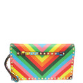 Valentino Multicolor Native Couture Rockstud Clutch