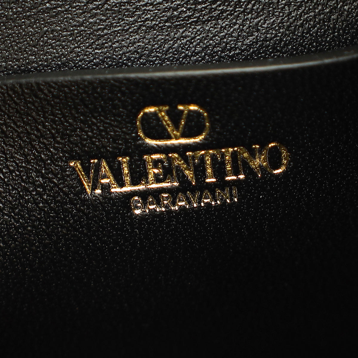 Valentino Black VLogo Moon Mini Hobo Bag W/ Chain