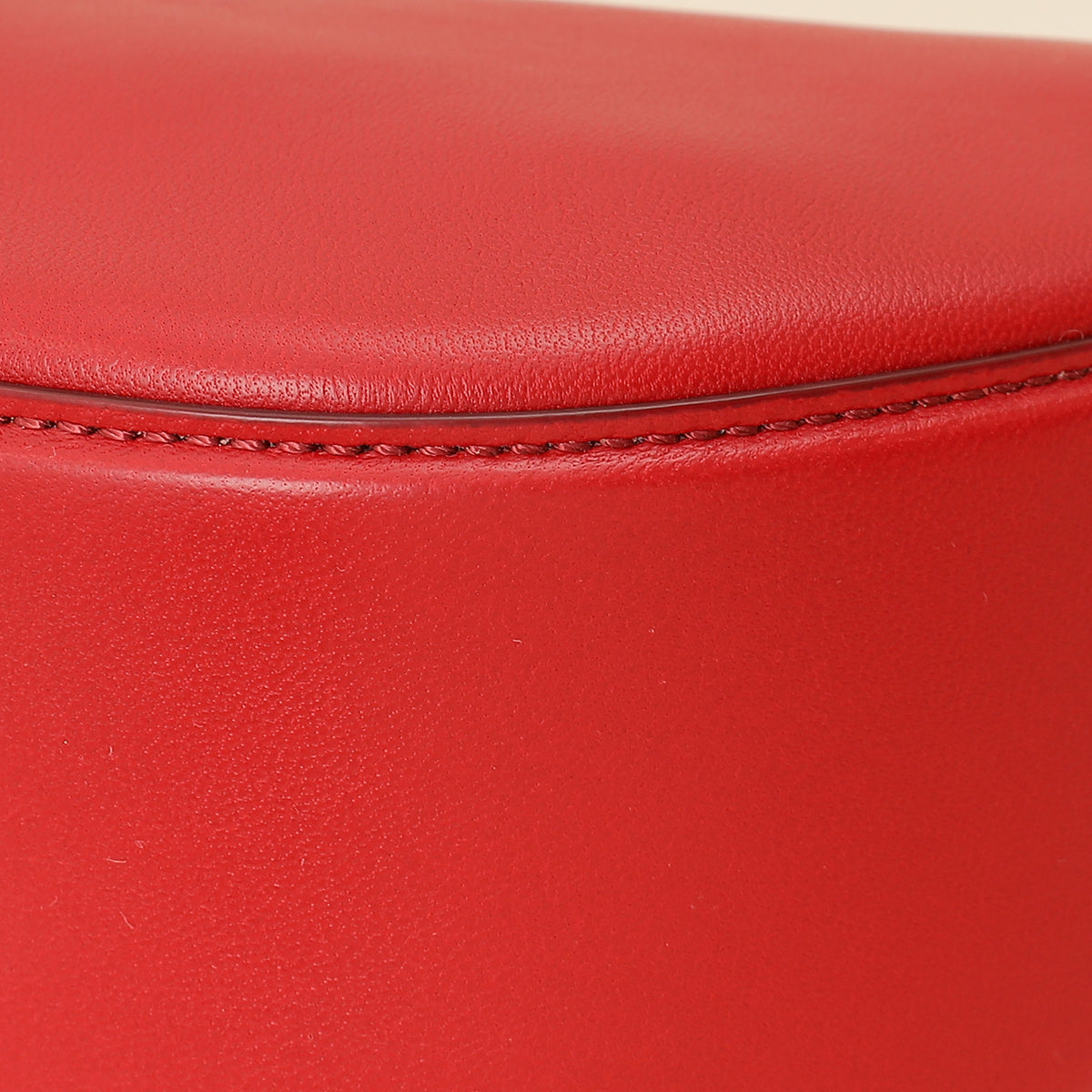 Valentino Red VLogo Moon Mini Hobo Bag W/ Chain