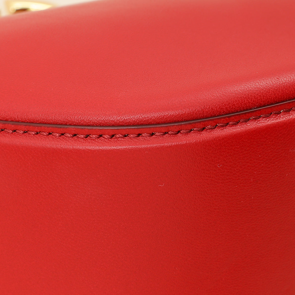 Valentino Red VLogo Moon Mini Hobo Bag W/ Chain