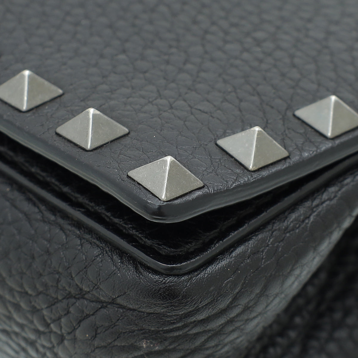 Valentino Black Rockstud Mini Flap Crossbody Bag