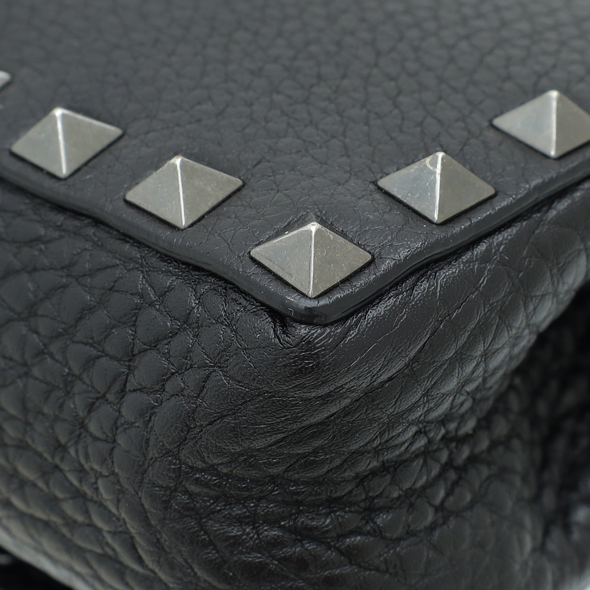 Valentino Black Rockstud Mini Flap Crossbody Bag