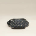 Valentino Black Rockstud Spike Belt Bag